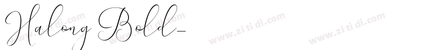 Halong Bold字体转换